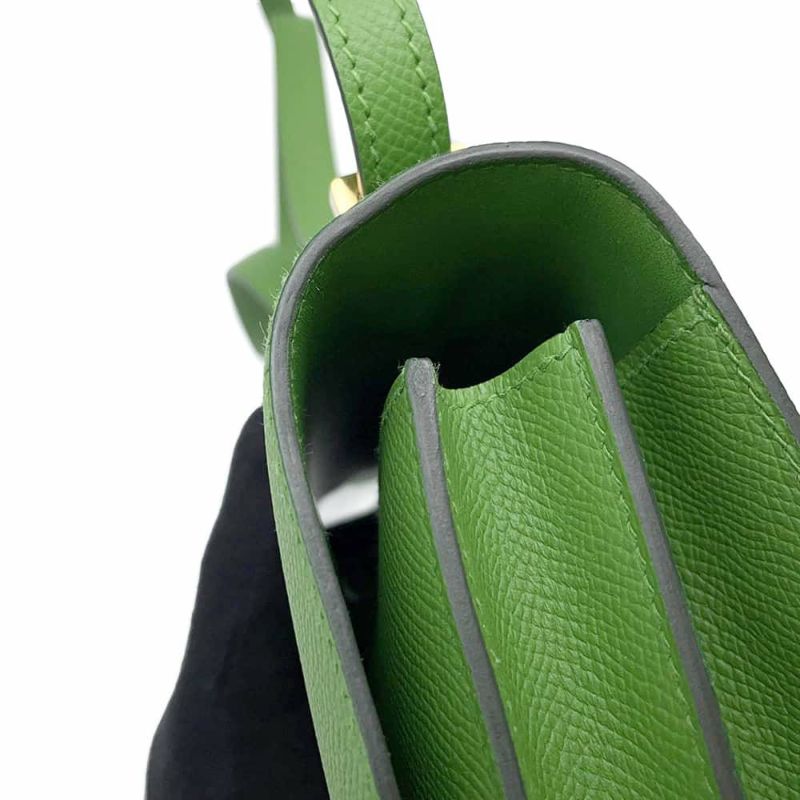 エルメス ミニ コンスタンス3 ミロワール ヴェールユッカ/ゴールド金具 エプソン W刻印