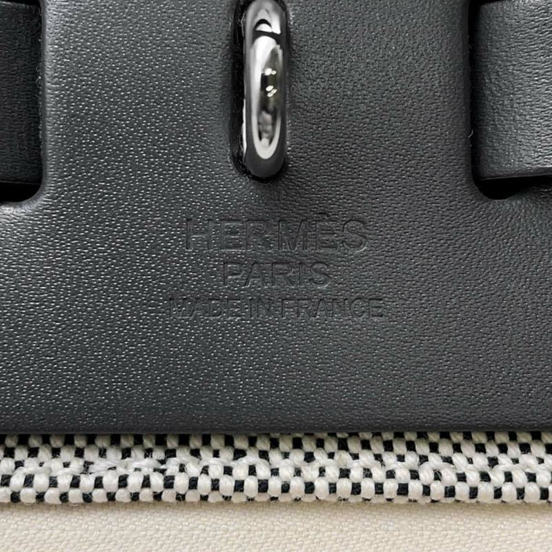 エルメス エールバッグジップPM ルトゥルネ アルドワーズ/ブラック/ホワイト/シルバー金具 トワルキャドリーユ/ヴァッシュハンター W刻印
