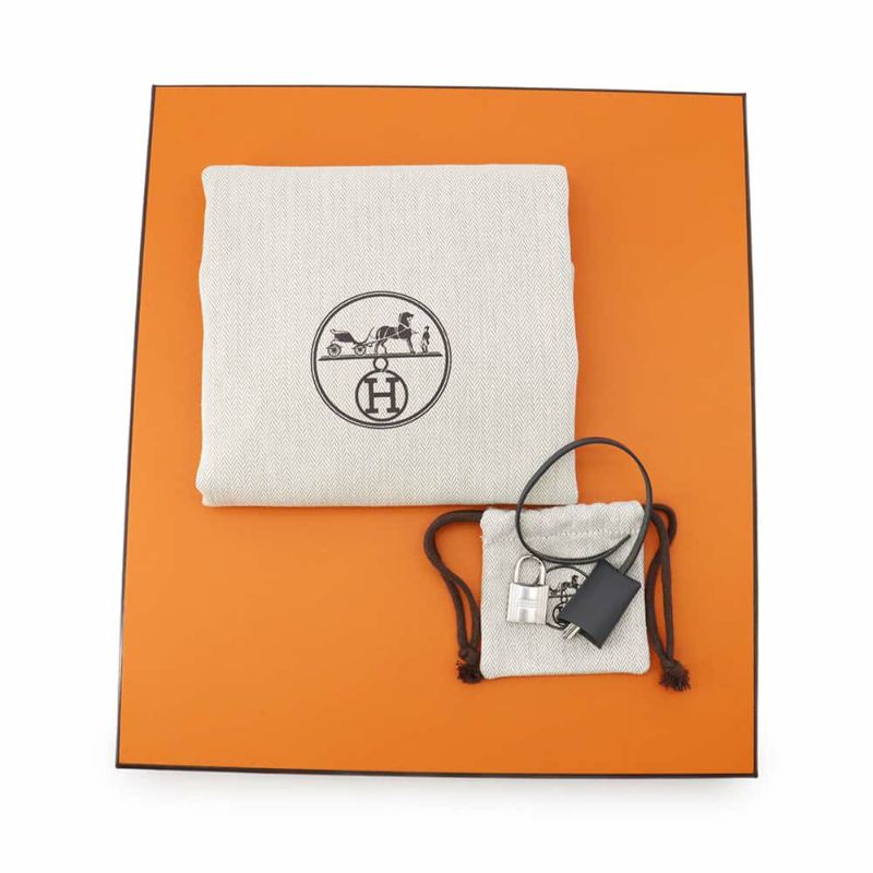 エルメス エールバッグジップPM ルトゥルネ アルドワーズ/ブラック/ホワイト/シルバー金具 トワルキャドリーユ/ヴァッシュハンター W刻印