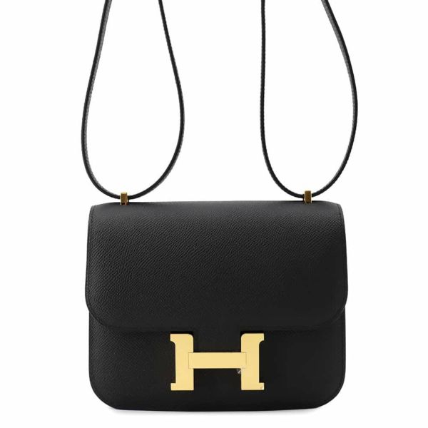 エルメス ミニ コンスタンス3 ミロワール ブラック/ゴールド金具 エプソン W刻印 黒