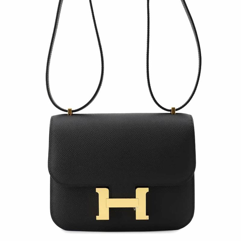 エルメス ミニ コンスタンス3 ミロワール ブラック/ゴールド金具 エプソン W刻印 黒