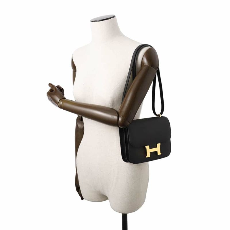 エルメス ミニ コンスタンス3 ミロワール ブラック/ゴールド金具 エプソン W刻印 黒