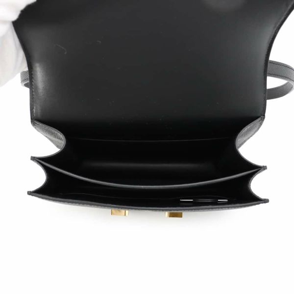 エルメス ミニ コンスタンス3 ミロワール ブラック/ゴールド金具 エプソン W刻印 黒