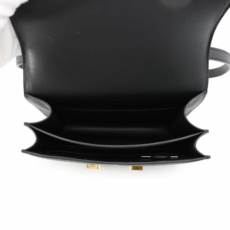 エルメス ミニ コンスタンス3 ミロワール ブラック/ゴールド金具 エプソン W刻印 黒