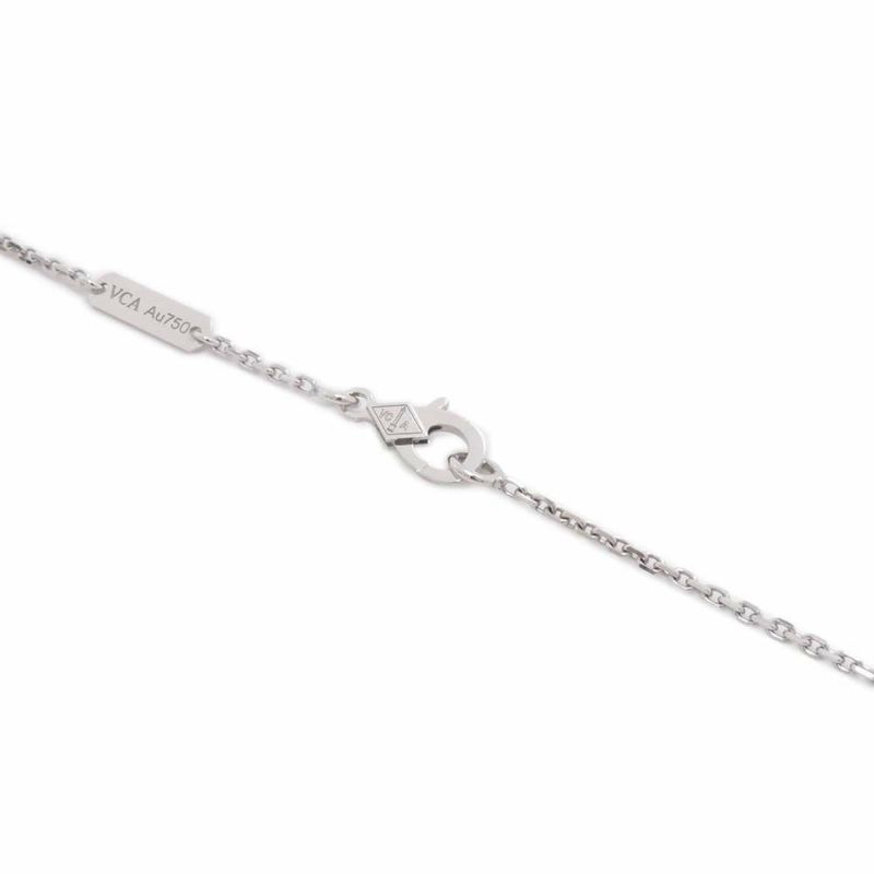 ヴァンクリーフ&アーペル ネックレス ヴィンテージ アルハンブラ ギヨシェ ダイヤ 1P K18WG/K18PG VCARPNTH00 2024年ホリデー限定