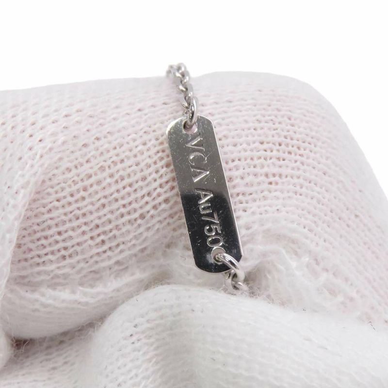 ヴァンクリーフ&アーペル ネックレス ヴィンテージ アルハンブラ ギヨシェ ダイヤ 1P K18WG/K18PG VCARPNTH00 2024年ホリデー限定