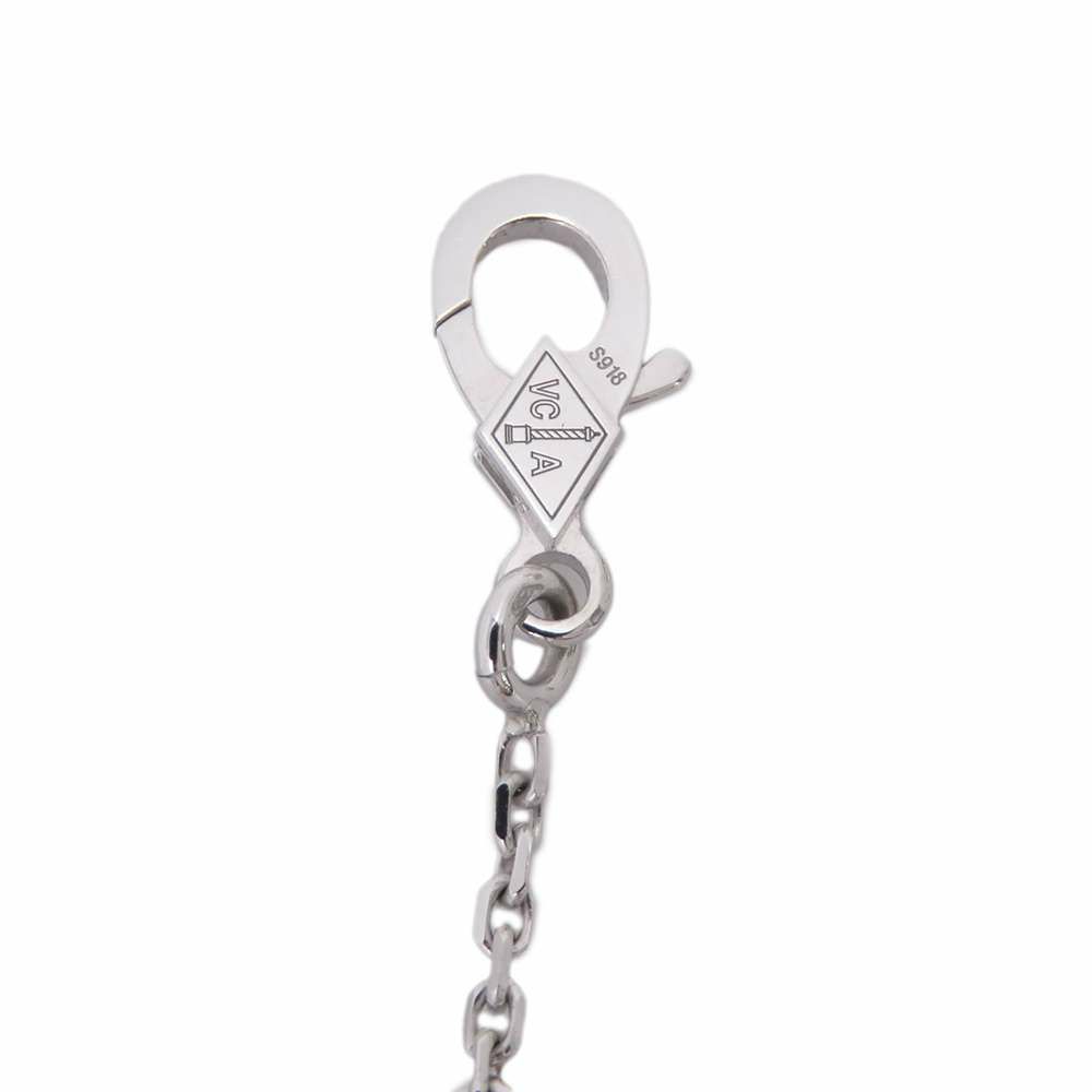 ヴァンクリーフ&アーペル ネックレス ヴィンテージ アルハンブラ ギヨシェ ダイヤ 1P K18WG/K18PG VCARPNTH00 2024年ホリデー限定