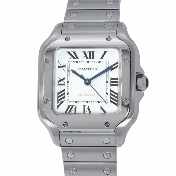 カルティエ サントス ドゥ カルティエ MM WSSA0029 Cartier 腕時計 シルバー文字盤