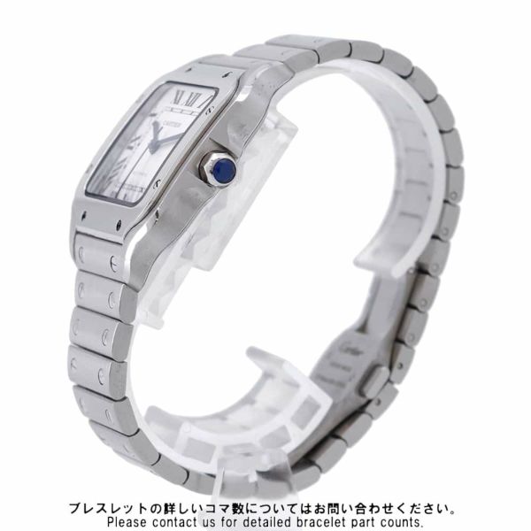 カルティエ サントス ドゥ カルティエ MM WSSA0029 Cartier 腕時計 シルバー文字盤