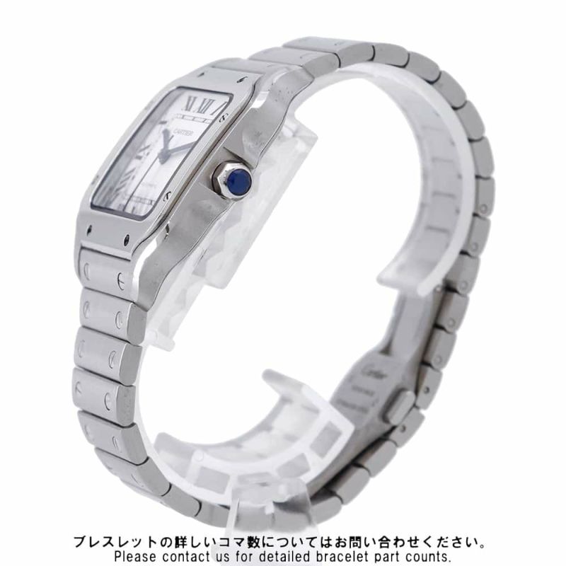 カルティエ サントス ドゥ カルティエ MM WSSA0029 Cartier 腕時計 シルバー文字盤