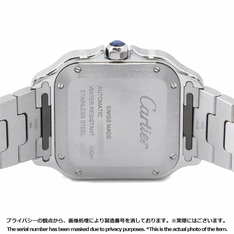 カルティエ サントス ドゥ カルティエ MM WSSA0029 Cartier 腕時計 シルバー文字盤