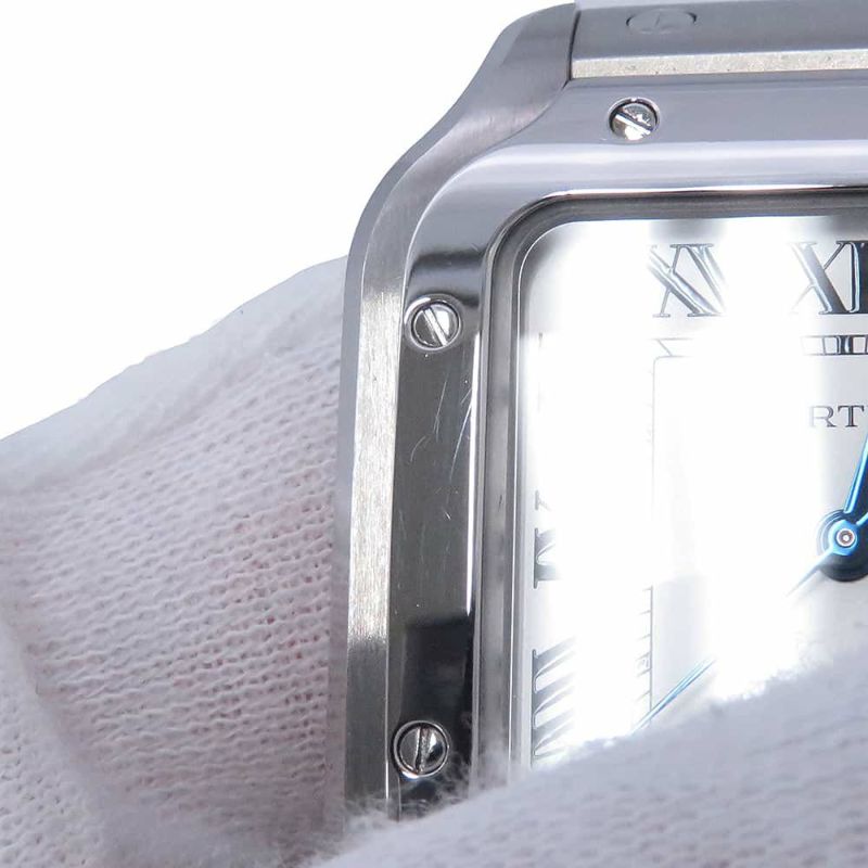 カルティエ サントス ドゥ カルティエ MM WSSA0029 Cartier 腕時計 シルバー文字盤