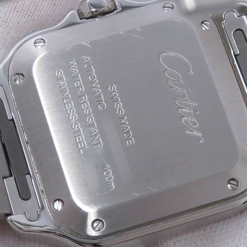 カルティエ サントス ドゥ カルティエ MM WSSA0029 Cartier 腕時計 シルバー文字盤