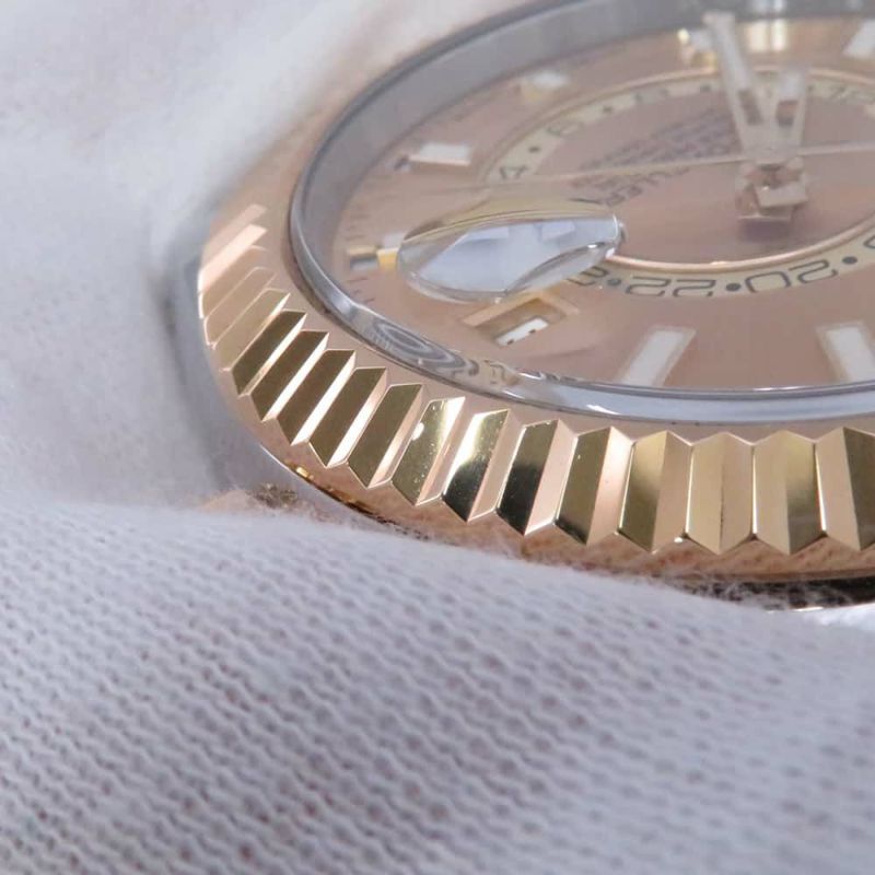 ロレックス スカイドゥエラー デイト ランダムシリアル ルーレット 326933 ROLEX 腕時計 シャンパン文字盤