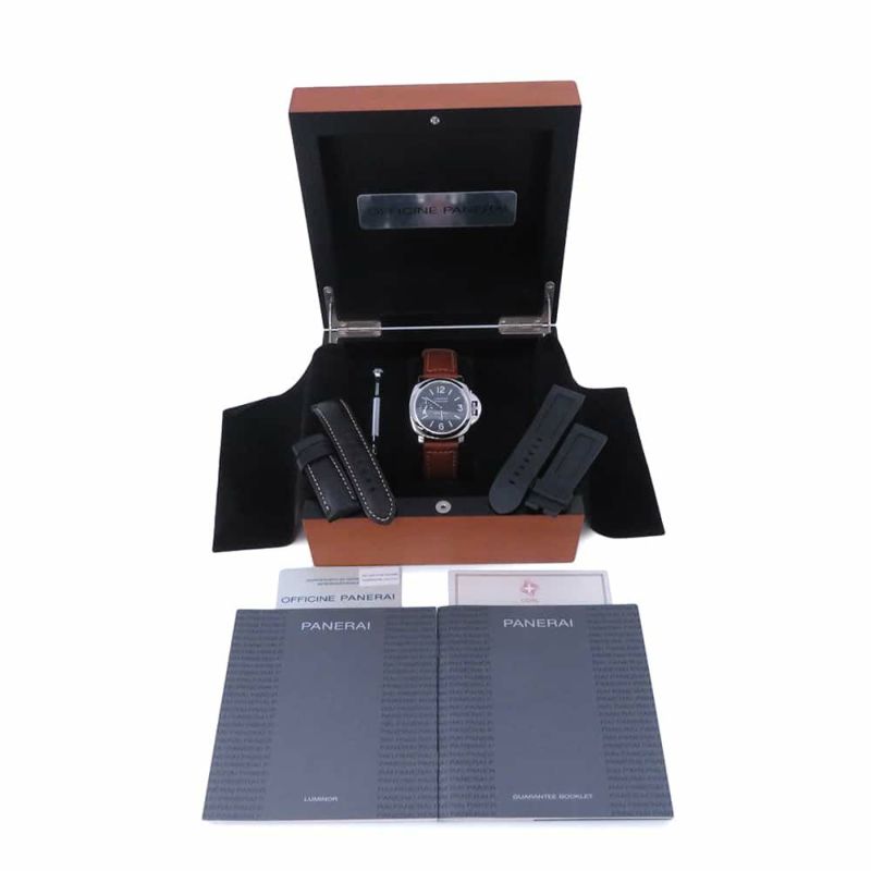 パネライ ルミノール マリーナ ロゴ R番 PAM00005 PANERAI 腕時計 黒文字盤