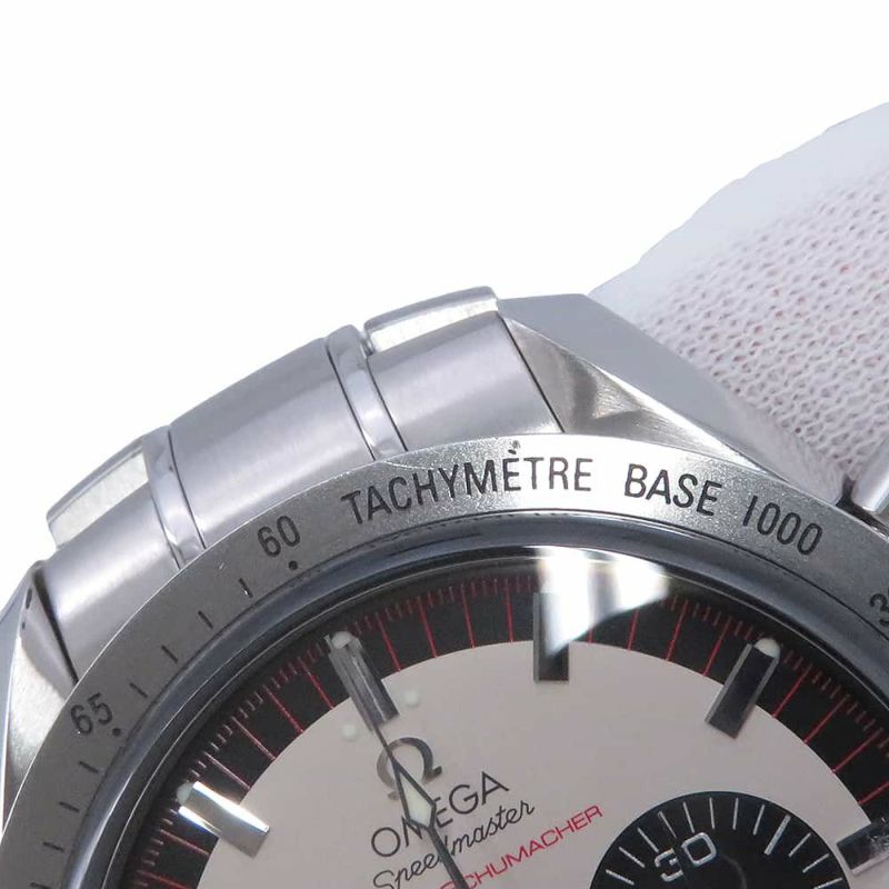 オメガ スピードマスター シューマッハ レジェンド 世界500本限定 3853.32 OMEGA 腕時計 アイボリー文字盤