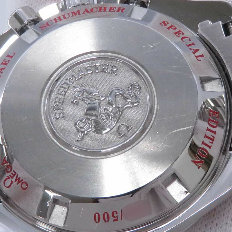 オメガ スピードマスター シューマッハ レジェンド 世界500本限定 3853.32 OMEGA 腕時計 アイボリー文字盤