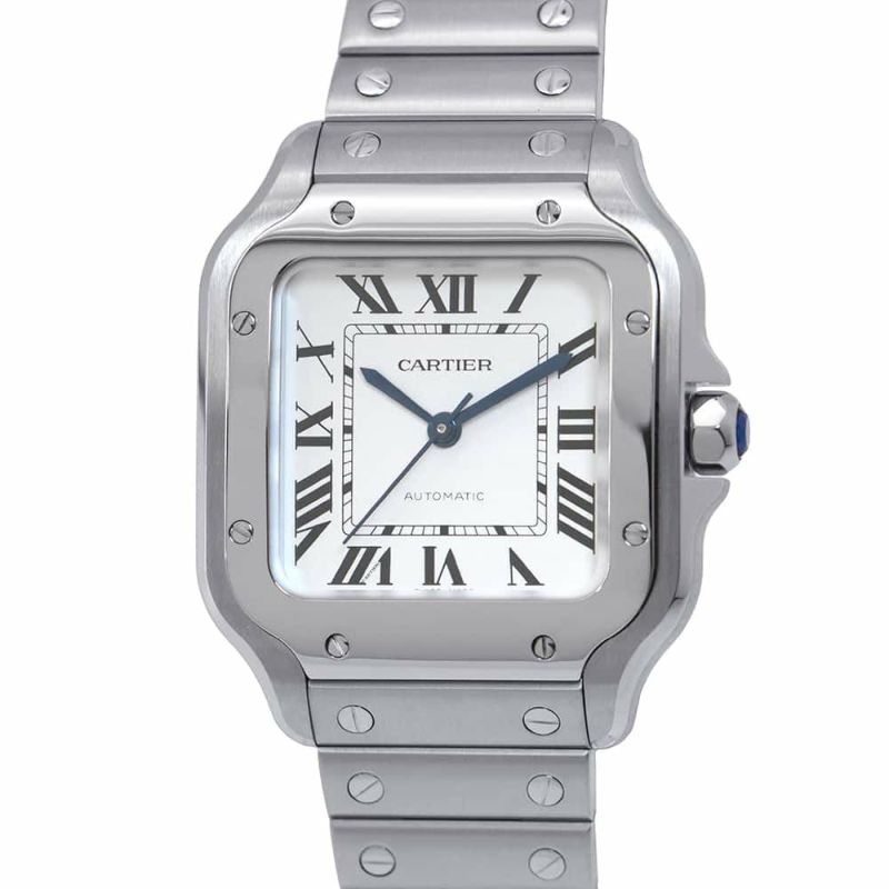カルティエ サントス ドゥ カルティエ MM WSSA0029 Cartier 腕時計 シルバー文字盤