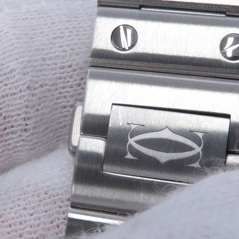 カルティエ サントス ドゥ カルティエ MM WSSA0029 Cartier 腕時計 シルバー文字盤