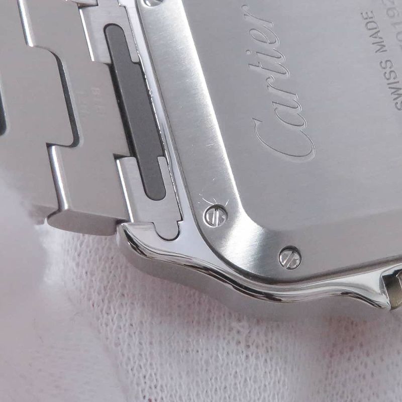 カルティエ サントス ドゥ カルティエ MM WSSA0029 Cartier 腕時計 シルバー文字盤