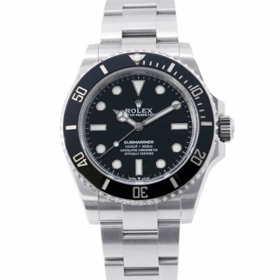 ロレックス サブマリーナ ノンデイト ランダムシリアル ルーレット 124060 ROLEX 腕時計 ウォッチ 黒文字盤 安心保証