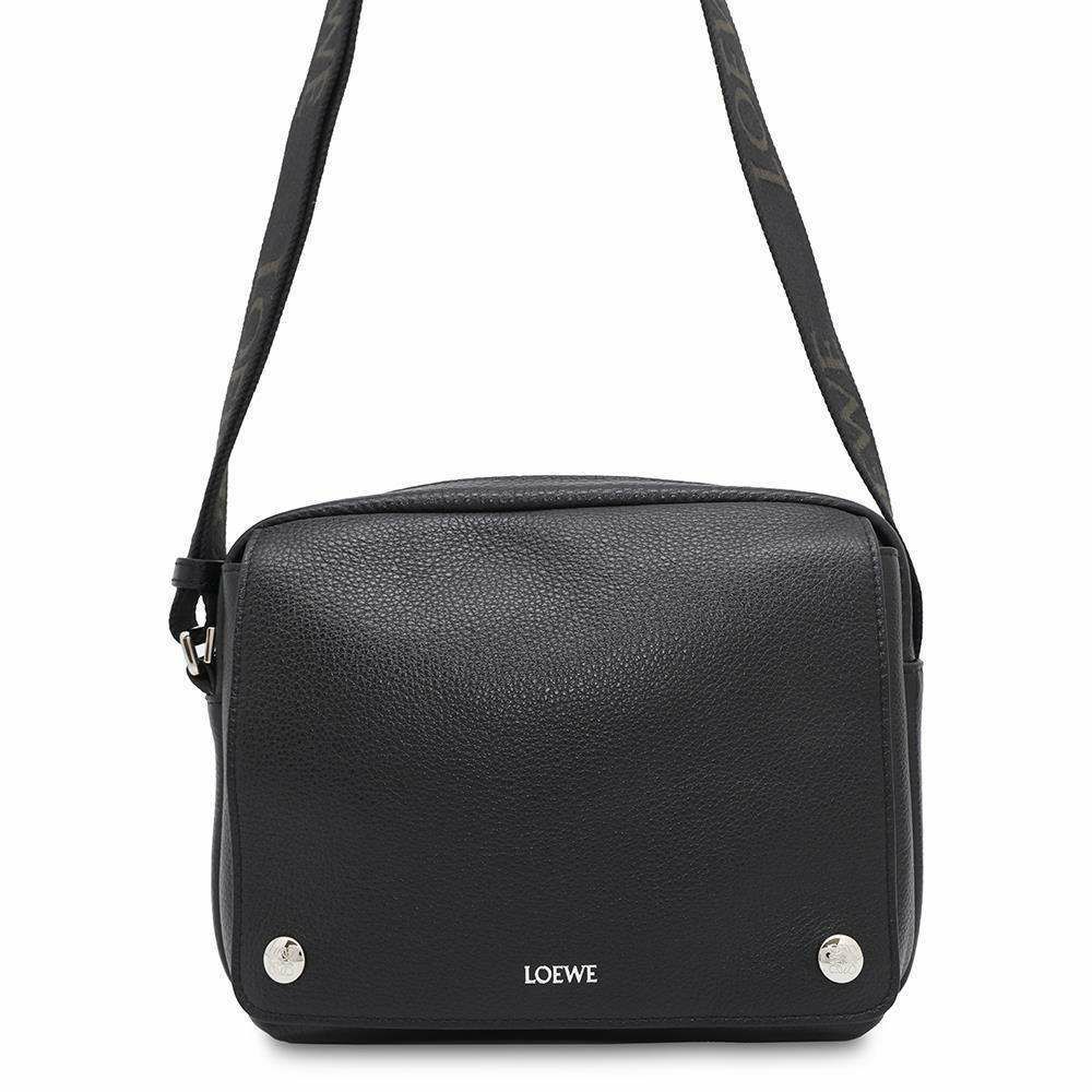 ロエベ ショルダーバッグ ペブル メッセンジャーバッグ XS サプルグレインカーフ BANBA73X01 LOEWE メンズ 黒