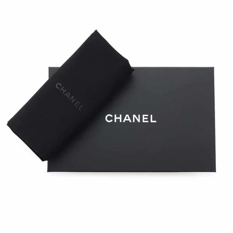 シャネル チェーンショルダーバッグ トップハンドル フォンケース マトラッセ ココマーク キャビアスキン AP3238 CHANEL 黒