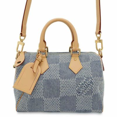 ルイヴィトン ハンドバッグ ダミエ・デニム スピーディ・バンドリエール25 N40700 LOUIS VUITTON 2wayバッグ ミニボストン