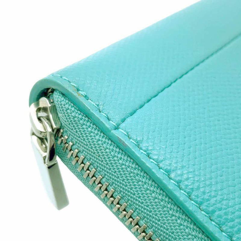 ティファニー 長財布 レザー Tiffany&Co. ロングウォレット ラウンドファスナー