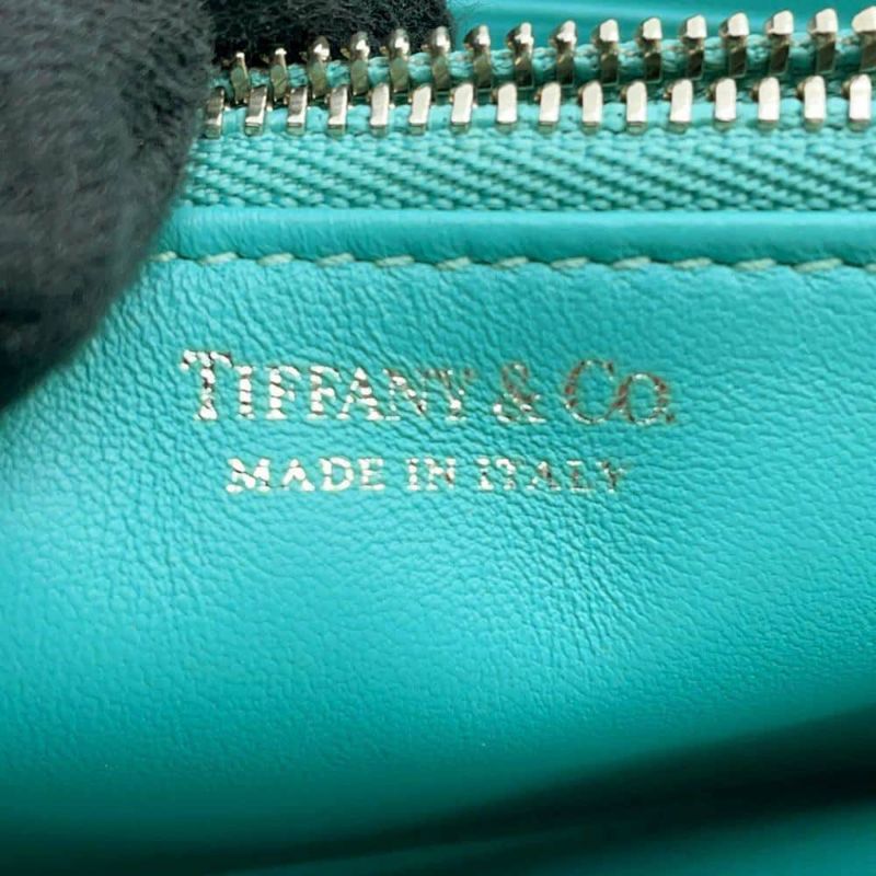 ティファニー 長財布 レザー Tiffany&Co. ロングウォレット ラウンドファスナー
