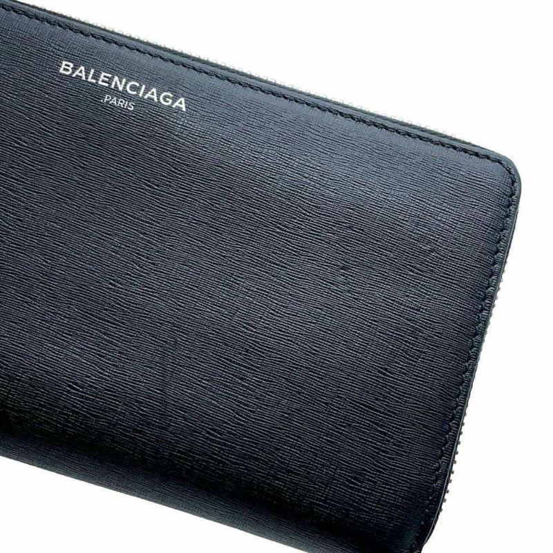 バレンシアガ 長財布 レザー 392124 BALENCIAGA ラウンドファスナー 黒