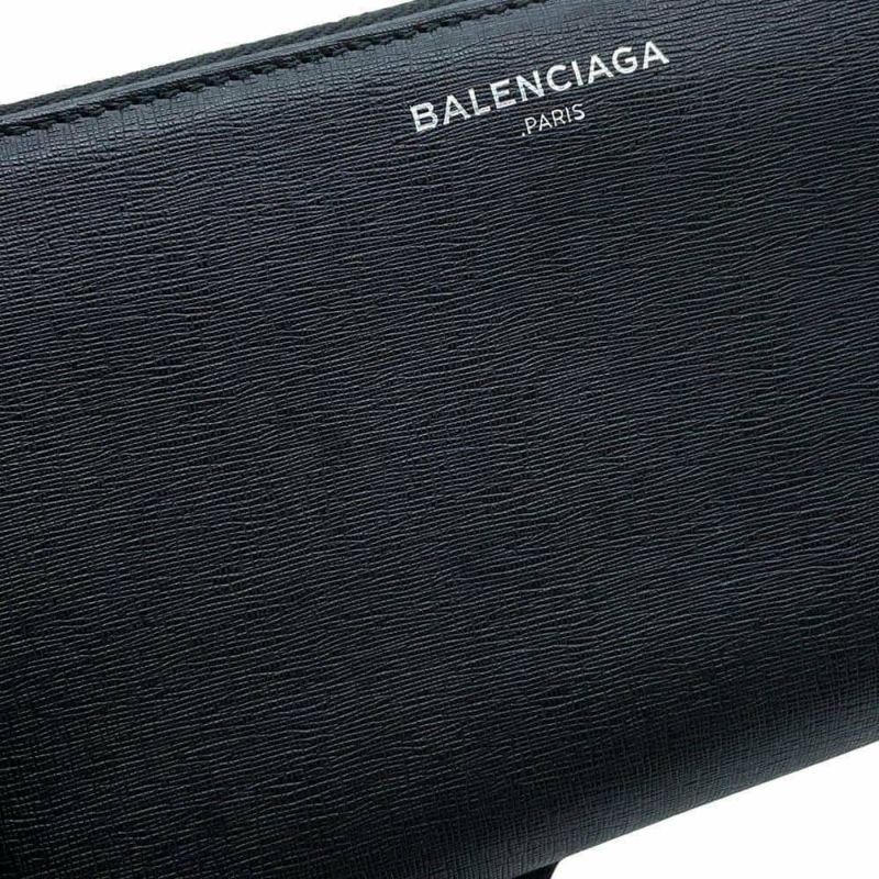 バレンシアガ 長財布 レザー 392124 BALENCIAGA ラウンドファスナー 黒
