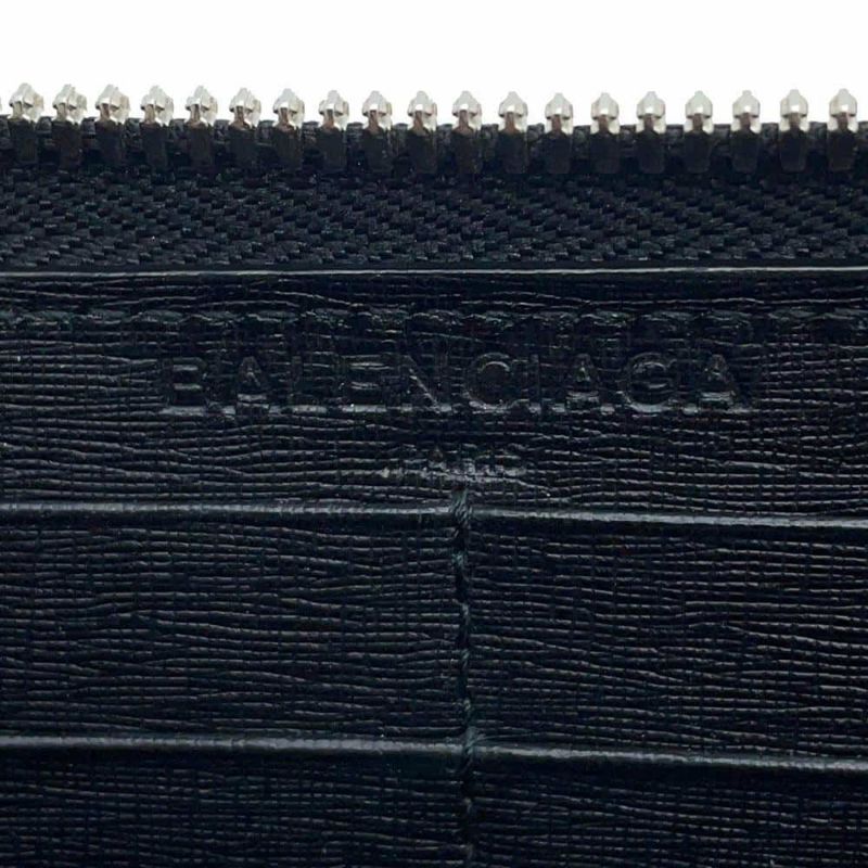 バレンシアガ 長財布 レザー 392124 BALENCIAGA ラウンドファスナー 黒