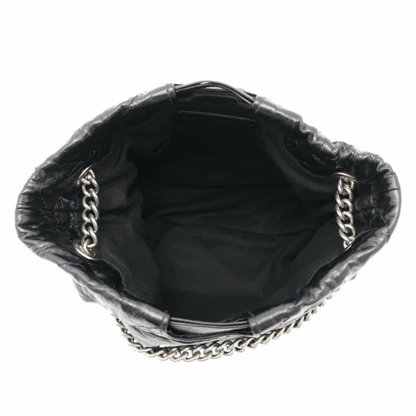 バレンシアガ チェーンショルダーバッグ クラッシュ XS トートバッグ 781796 BALENCIAGA 黒 キルト