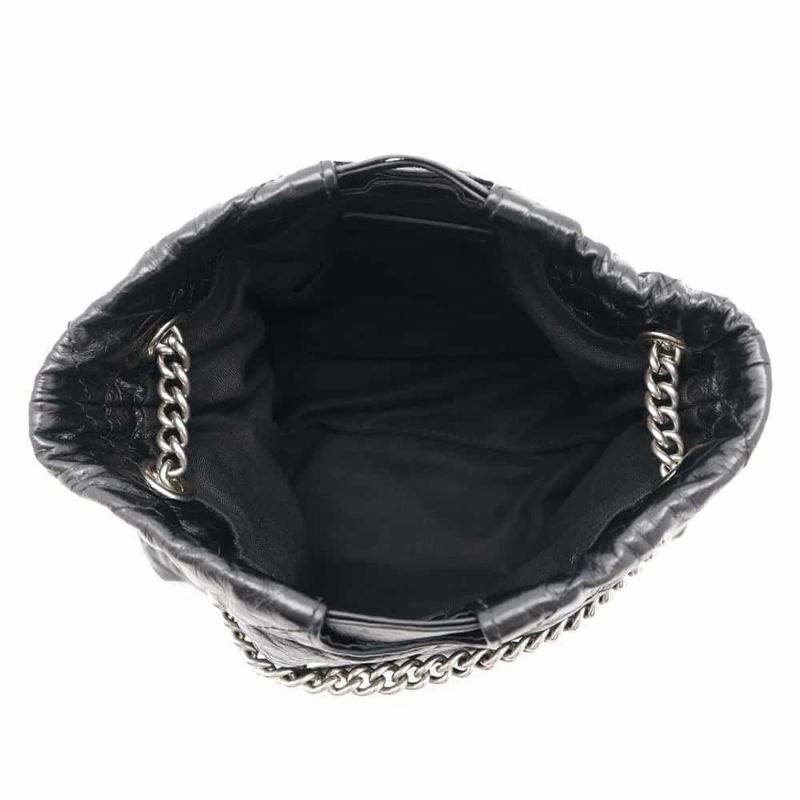 バレンシアガ チェーンショルダーバッグ クラッシュ XS トートバッグ 781796 BALENCIAGA 黒 キルト