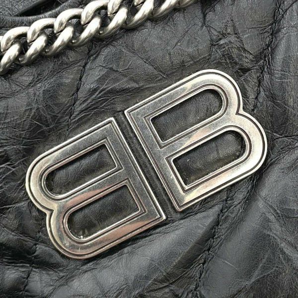 バレンシアガ チェーンショルダーバッグ クラッシュ XS トートバッグ 781796 BALENCIAGA 黒 キルト