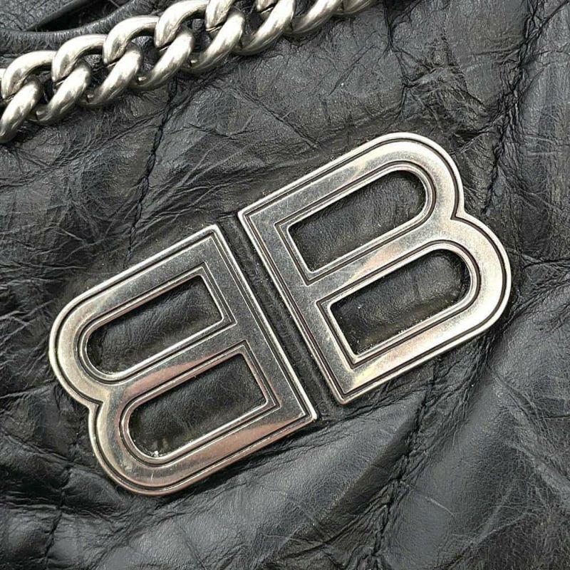 バレンシアガ チェーンショルダーバッグ クラッシュ XS トートバッグ 781796 BALENCIAGA 黒 キルト