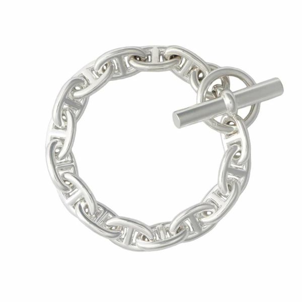 エルメス ブレスレット シェーヌダンクルMM 15コマ SV925シルバー HERMES ジュエリー