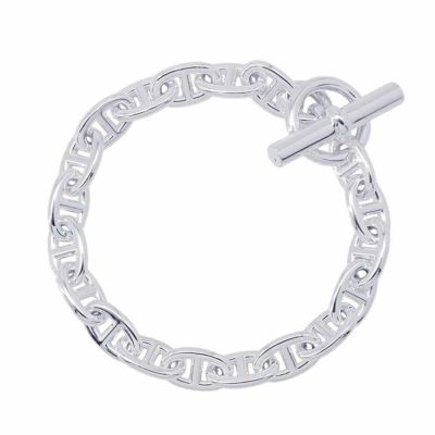 サンプル品HERMES 19コマシェーヌダンクルシルバーブレスレット