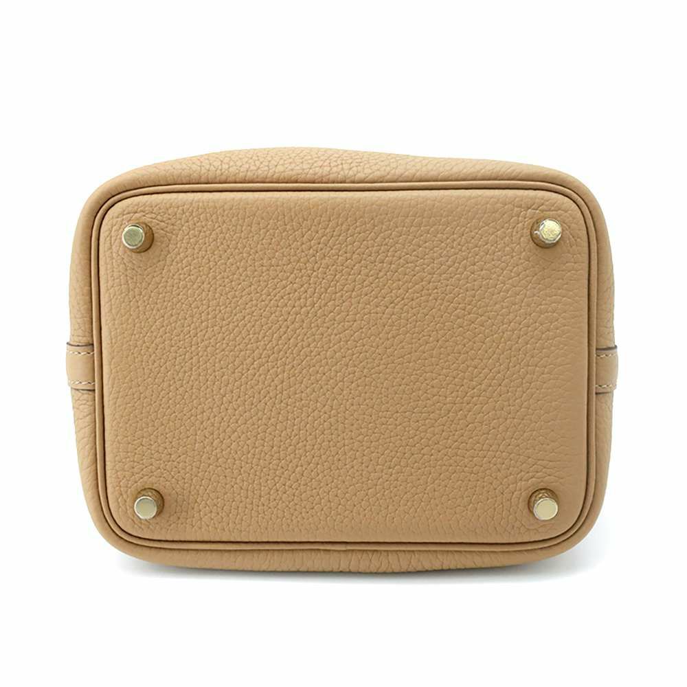 エルメス ハンドバッグ ピコタンロックPM ビスキュイ/ゴールド金具 トリヨンクレマンス B刻印