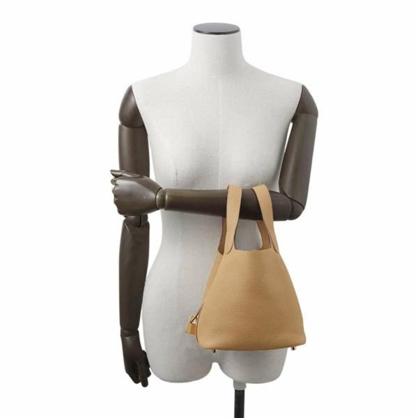エルメス ハンドバッグ ピコタンロックPM ビスキュイ/ゴールド金具 トリヨンクレマンス B刻印