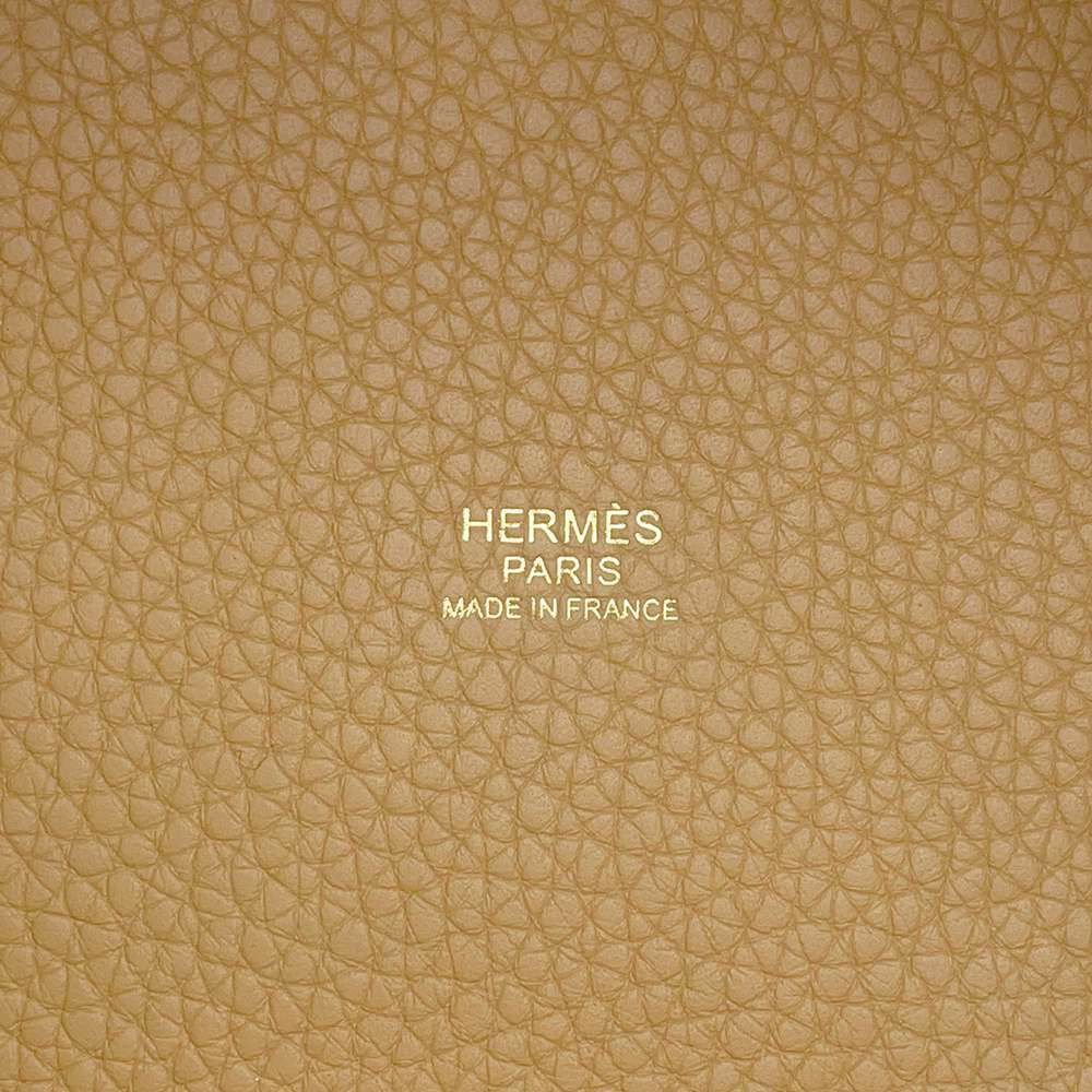 エルメス ハンドバッグ ピコタンロックPM ビスキュイ/ゴールド金具 トリヨンクレマンス B刻印