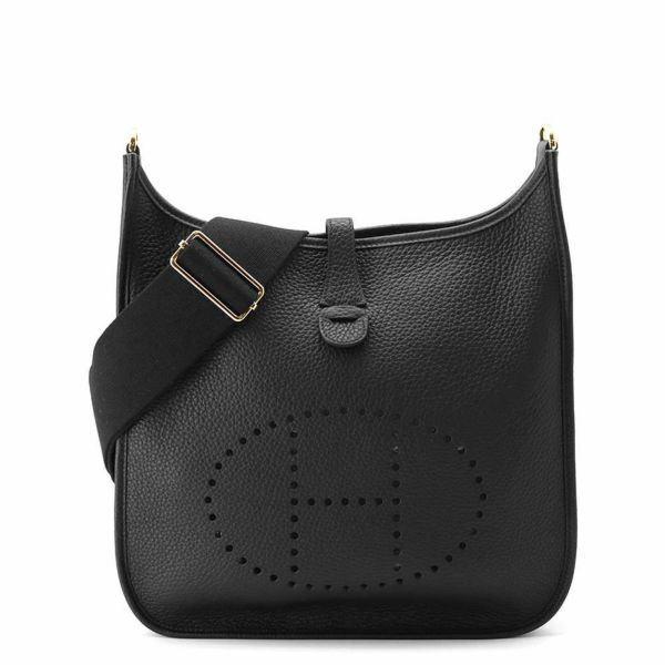 エルメス ショルダーバッグ エブリン3 PM ブラック/ゴールド金具 トリヨンクレマンス B刻印 黒
