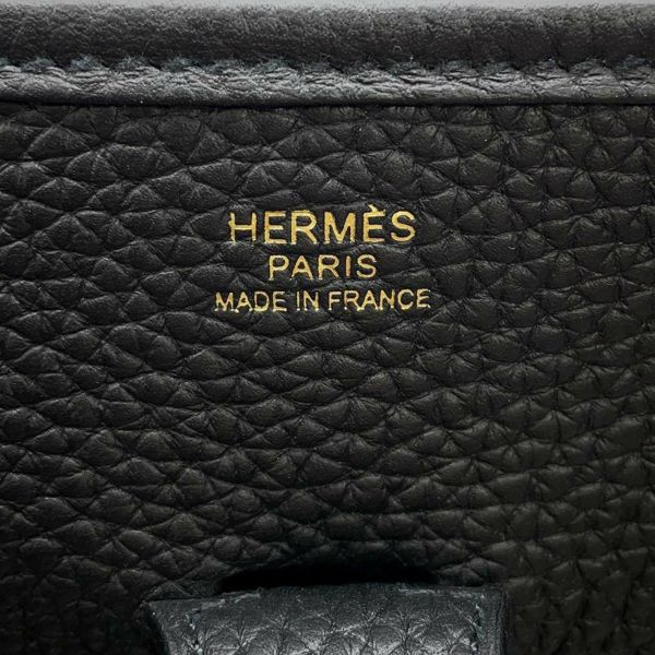 エルメス ショルダーバッグ エブリン3 PM ブラック/ゴールド金具 トリヨンクレマンス B刻印 黒