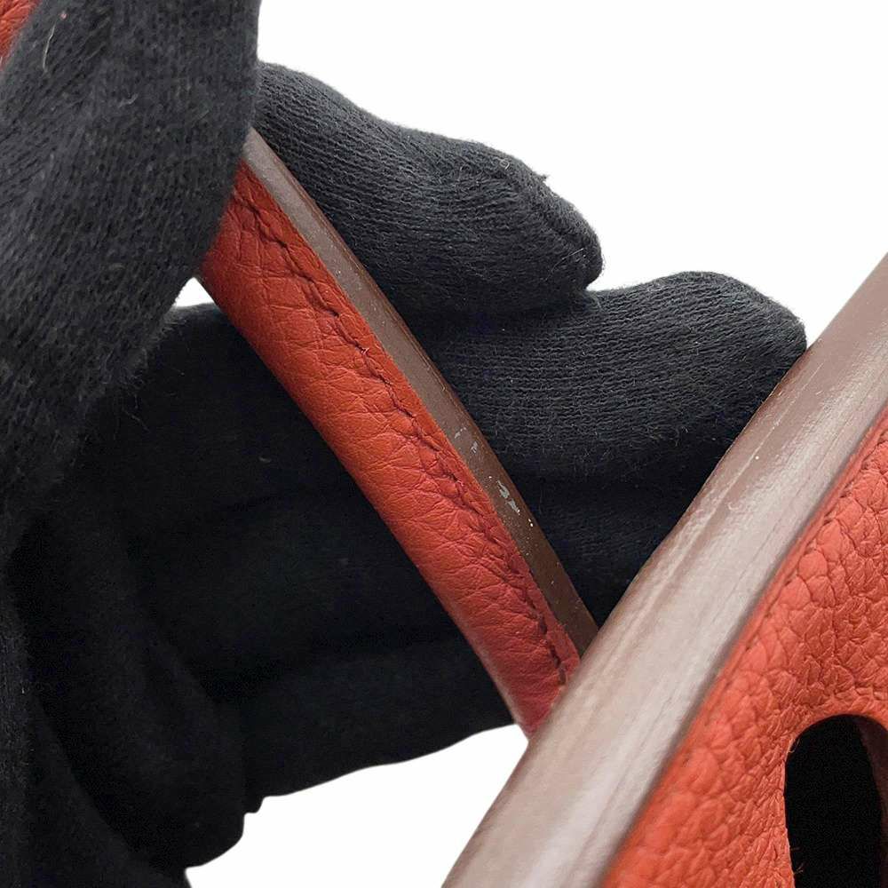 エルメス バーキン30 オレンジ/サンギーヌ/ブルーラン/ブルーイドラ/エタン/ゴールド/シルバー金具 トリヨンクレマンス □P刻印 Birkin