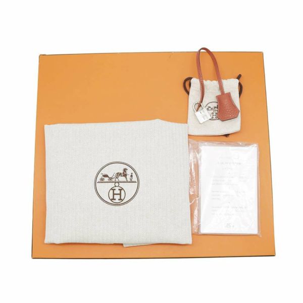 エルメス バーキン30 オレンジ/サンギーヌ/ブルーラン/ブルーイドラ/エタン/ゴールド/シルバー金具 トリヨンクレマンス □P刻印 Birkin