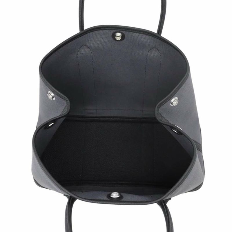 エルメス トートバッグ ガーデンパーティTPM アルドワーズ/ブラック/シルバー金具 トワルミリタリー/ネゴンダ W刻印 黒