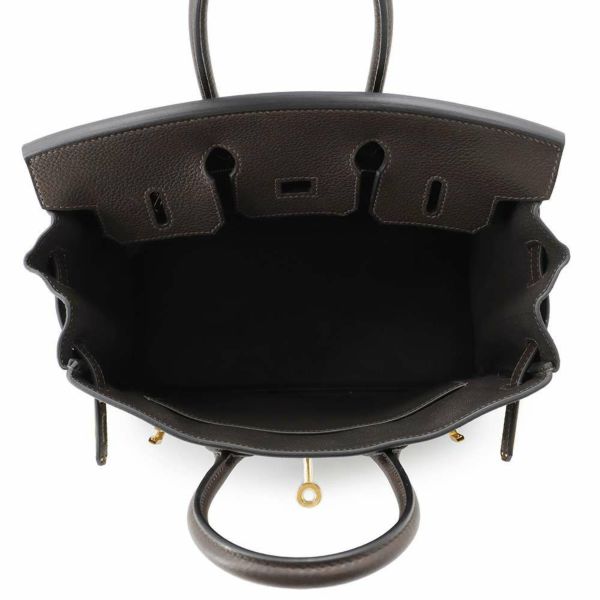 エルメス バーキン25 エベンヌ/ゴールド金具 バレニアフォーブル W刻印 HERMES Birkin ハンドバッグ