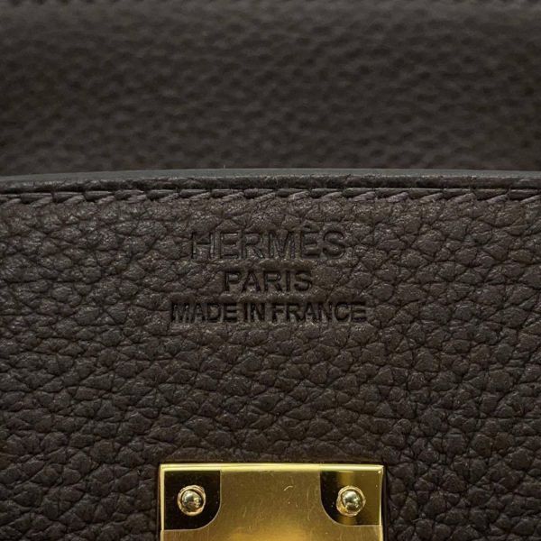 エルメス バーキン25 エベンヌ/ゴールド金具 バレニアフォーブル W刻印 HERMES Birkin ハンドバッグ