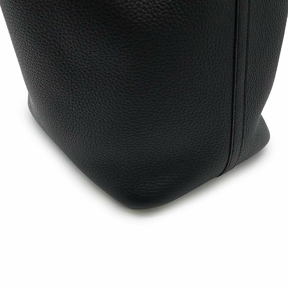 エルメス ハンドバッグ ピコタンロックMM ブラック/シルバー金具 トリヨンクレマンス B刻印 黒
